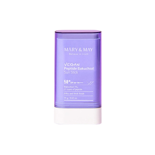 [MARY & MAY] Vegan Peptide Bakuchiol Sun Stick (SPF50+ PA++++) - 18g