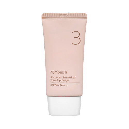 [NUMBUZIN] No.3 Porcelain Base Skip Tone Up Beige (SPF50+ PA++++) - 50ml