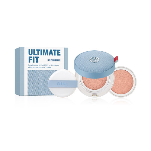 [OHUI] Ultimate Fit Tone Up Jean Cushion (SPF33 PA++) 01 Pink Beige - 1pack(15gx2ea)