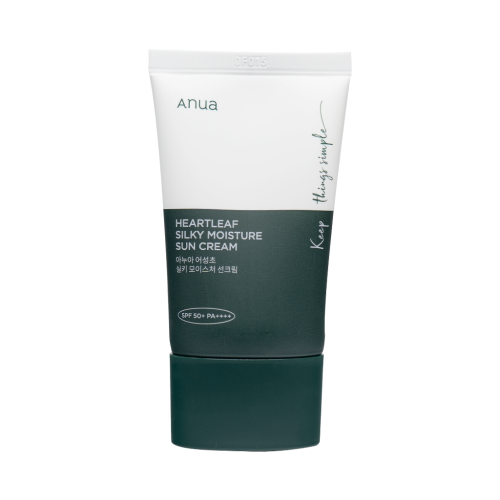 [ANUA] Heartleaf Silky Moisture Sun Cream (SPF50+ PA++++) - 50ml