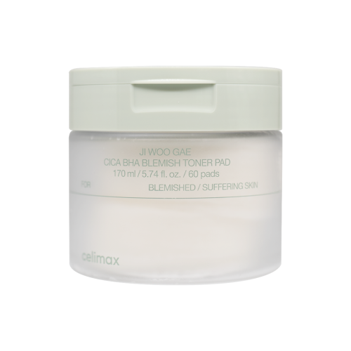 [CELIMAX] Ji Woo Gae Cica BHA Blemish Toner Pad - 170ml(60pads)
